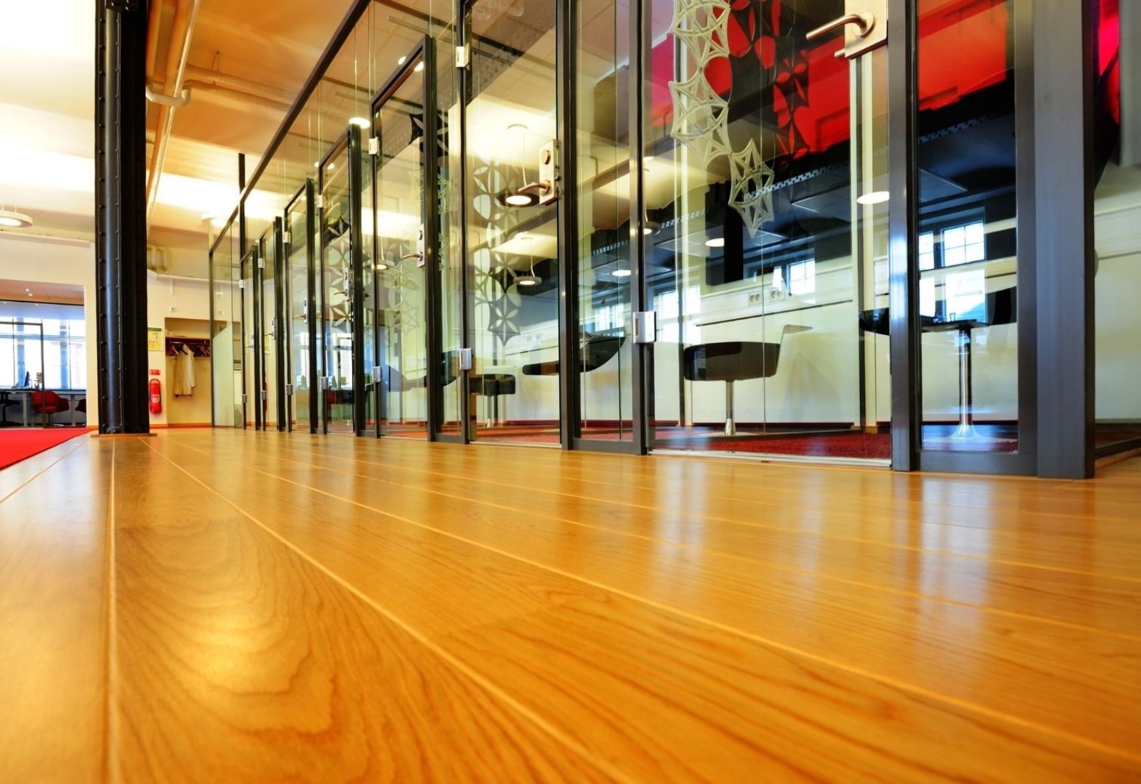 Commercial floor wooden polishing sanding polished timber hardwood